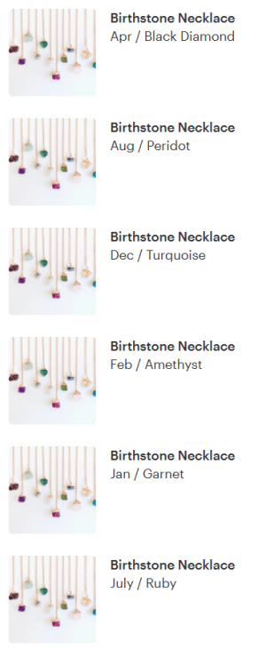 Birthstone (Jan-Dec)