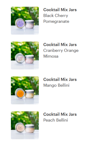 Cocktail Mix Jars