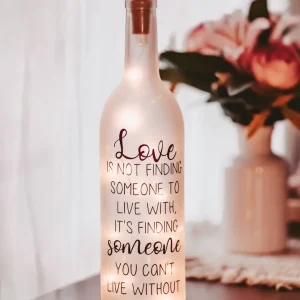 Wine Bottle Lamp (Love...)