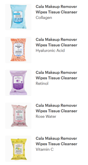 Cala Makeup Remover Facial Wipes