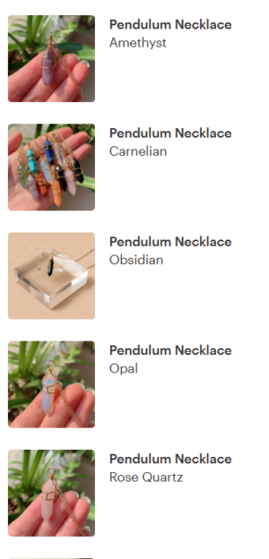 Pendulum Necklaces