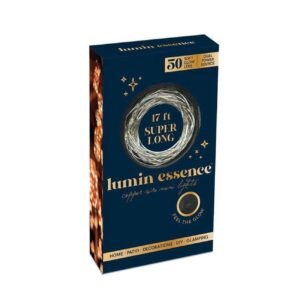 Lumin Essence Copper Wire Mini Lights, 17 ft Super Long, Battery Powered or USB Plug In